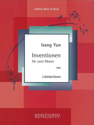 Inventionen - 2 Oboen Isang Yun Partition Hautbois