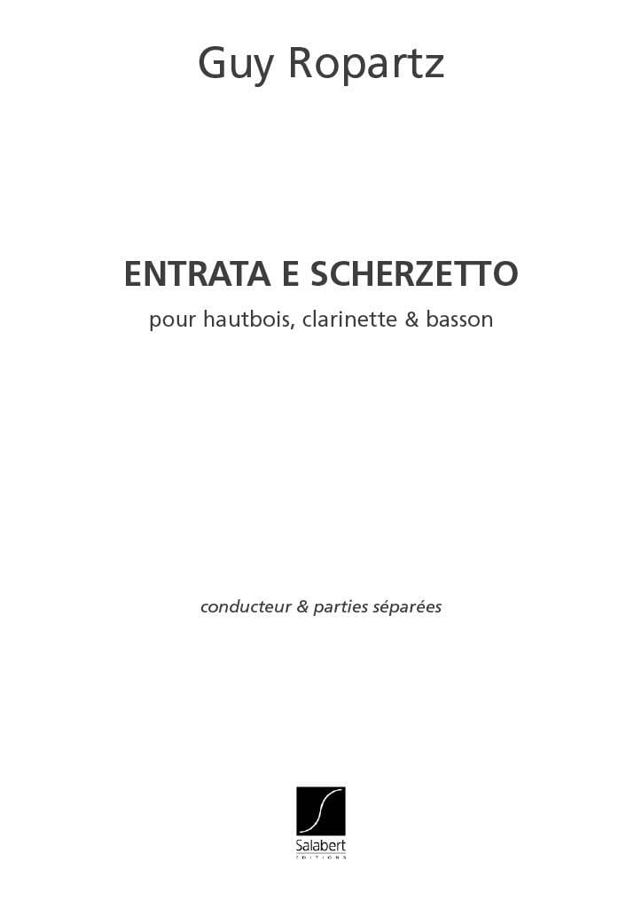 Entrata e Scherzetto - Conducteur + parties - Joseph-Guy Ropartz