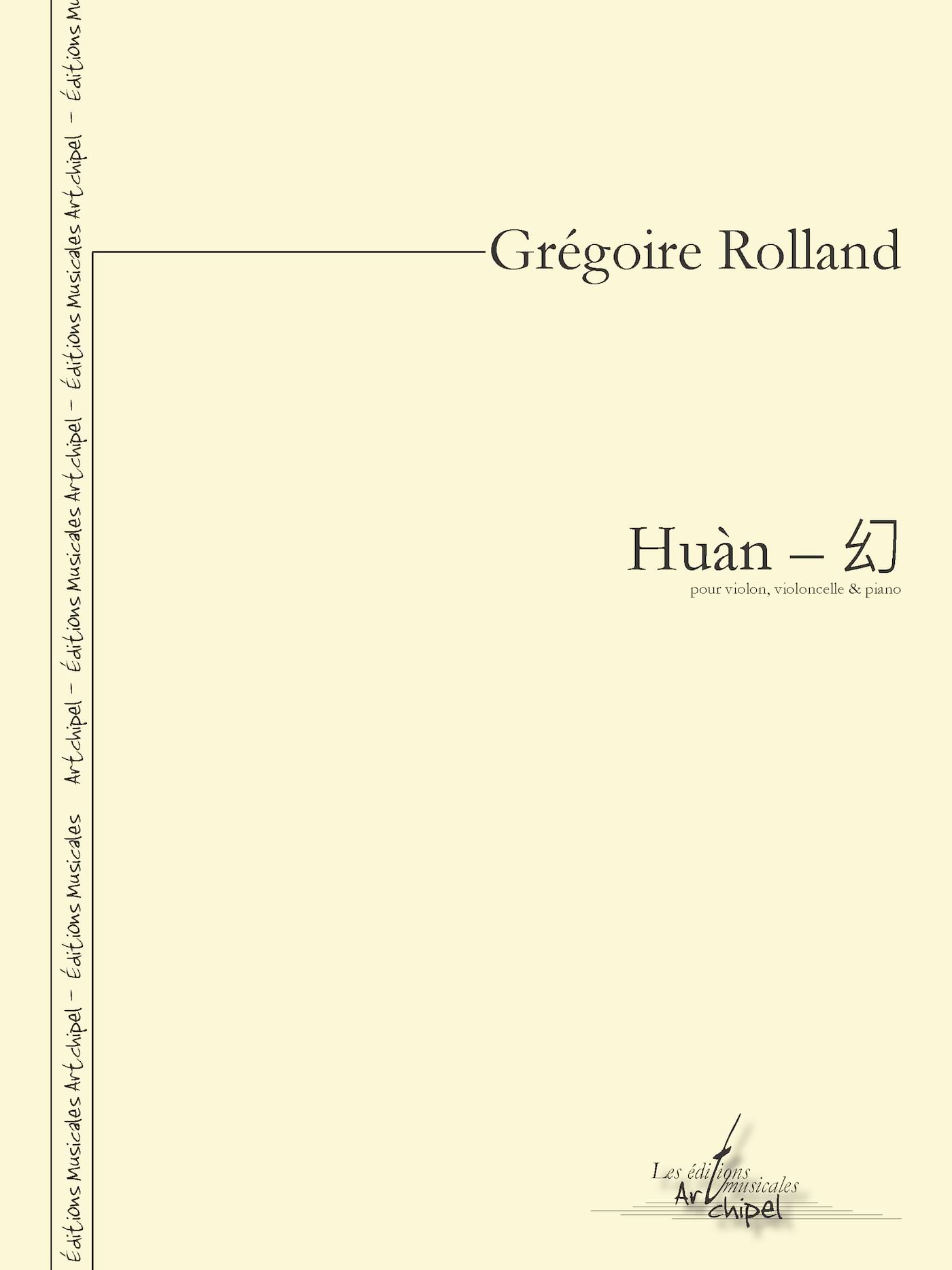 Huàn Grégoire Rolland Partition Trios