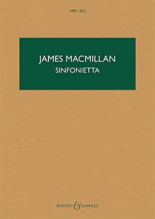 Sinfonietta James MacMillan Partition Petit format