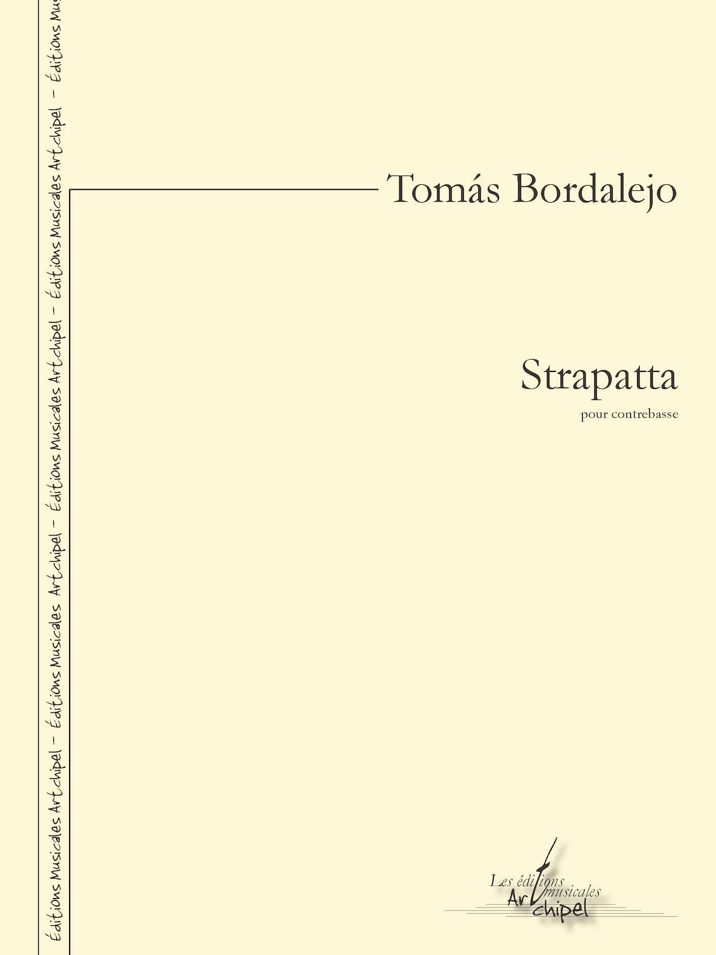 Strapatta Tomas Bordalejo Partition Contrebasse