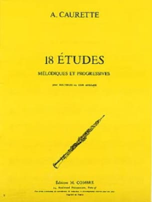 18 Etudes André Caurette Partition Hautbois