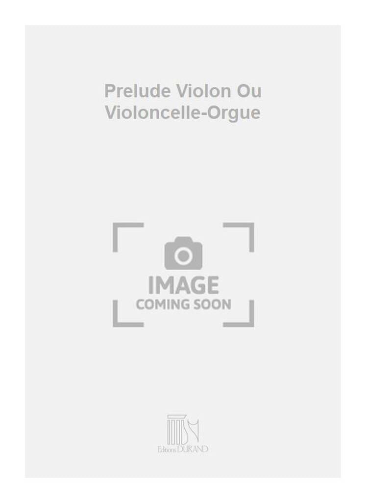 Prélude Gustave Samazeuilh Partition Violon