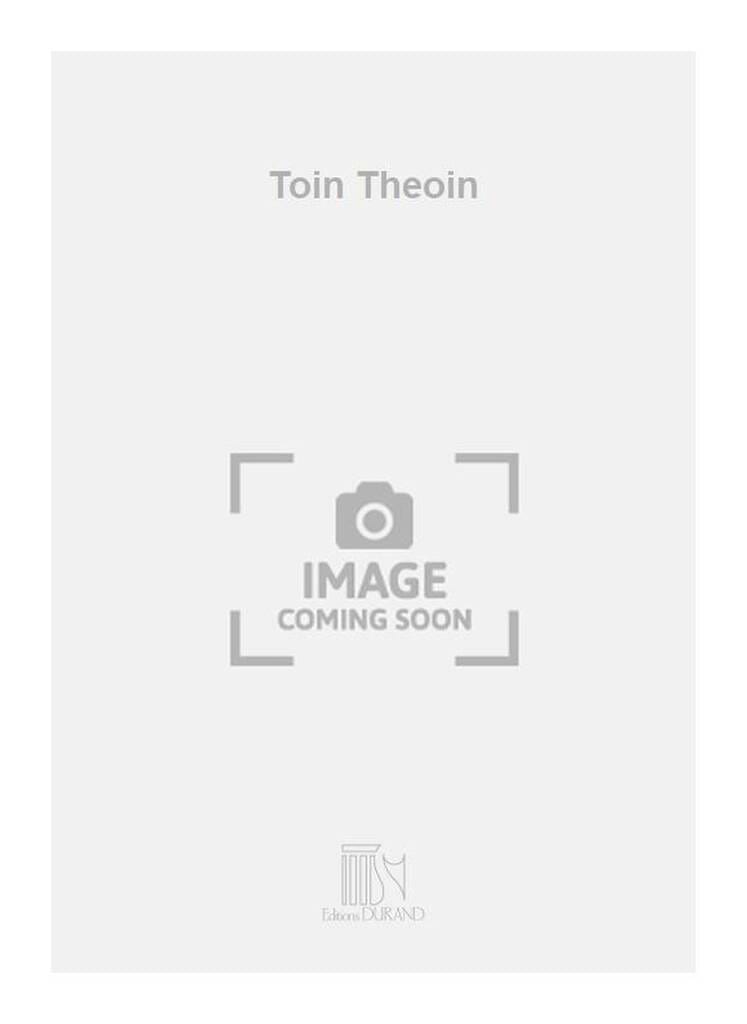Toïn Theoïn François Bernard Mâche Partition Clarinette