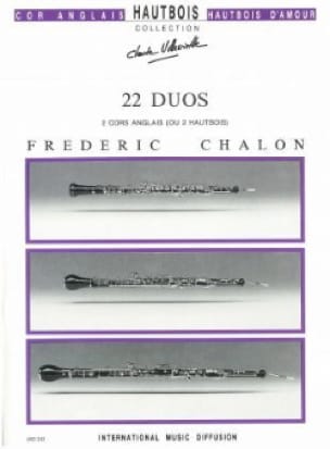 22 Duos Frédéric Chalon Partition Hautbois