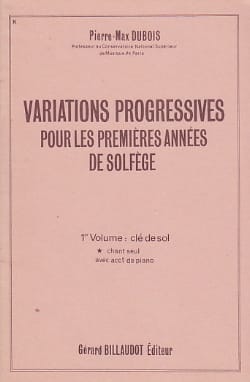 Variations progressives - Volume 1 sans acc. - Pierre-Max Dubois