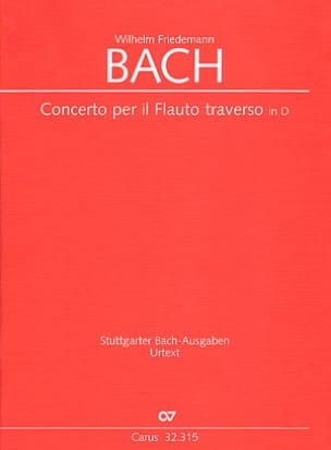 Concerto pour Flûte en Ré - Conducteur - Wilhelm Friedemann Bach