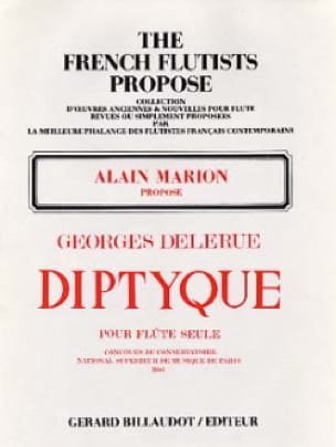 Diptyque Georges Delerue Partition Flûte traversière