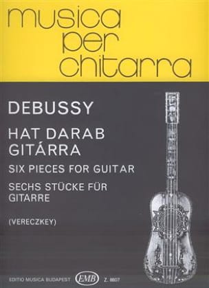 6 Pièces - Guitare DEBUSSY Partition Guitare