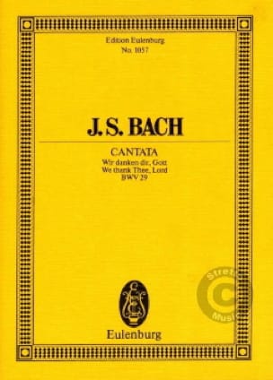 Cantate Wir Danken Dir, Gott BWV 29 BACH Partition Petit format