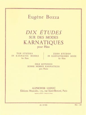 10 Etudes sur des modes karnatiques - Eugène Bozza - Partition