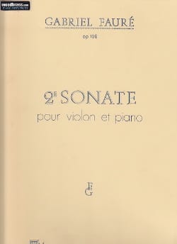 Sonate n° 2 op. 108 FAURÉ Partition Violon