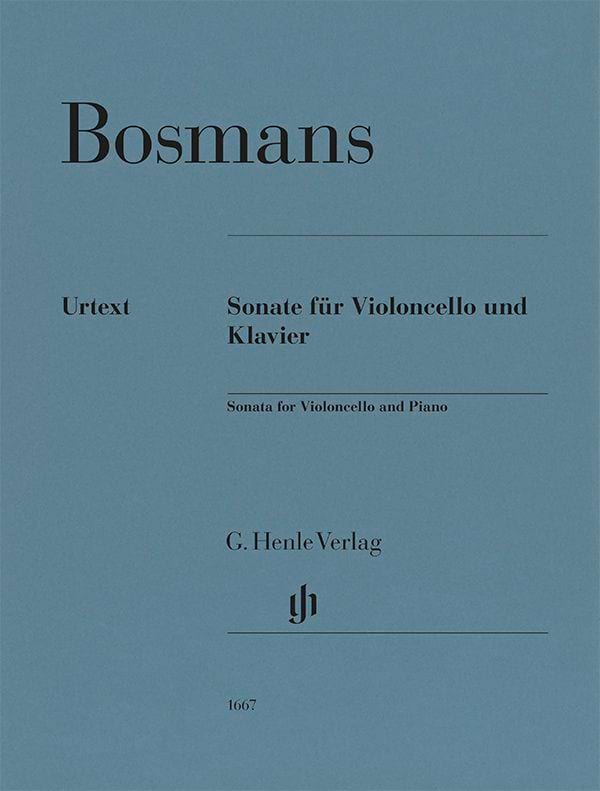 Sonate pou violoncelle et piano - Henriette Bosmans - Partition