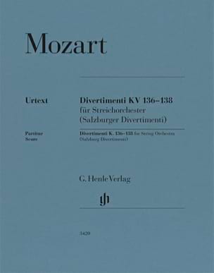 Parcourir les pages de Divertimenti K. 136-138 - Conducteur - MOZART - Partition