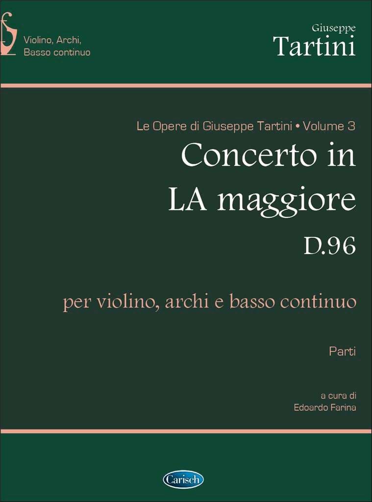 Concerto en la Majeur D.96 TARTINI Partition