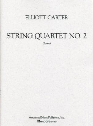String quartet n° 2 - Score Elliott Carter Partition Grand format