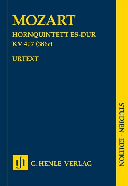 Horn Quintett Mib Maj. Kv. 407 386c MOZART Partition Petit format