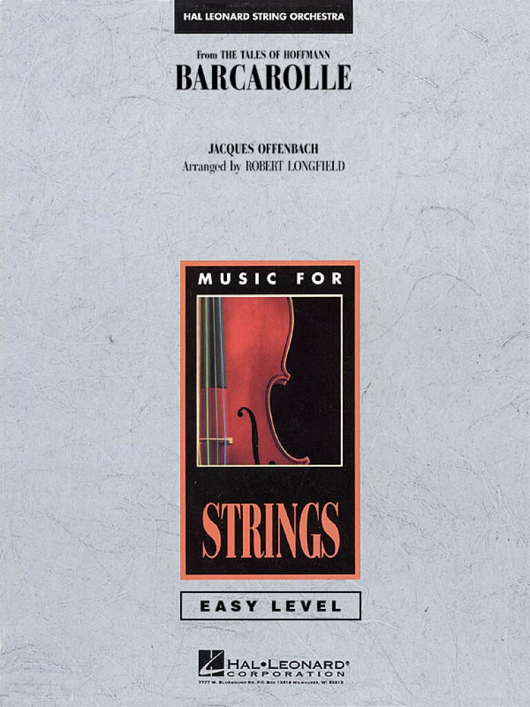 Barcarolle - OFFENBACH - Partition