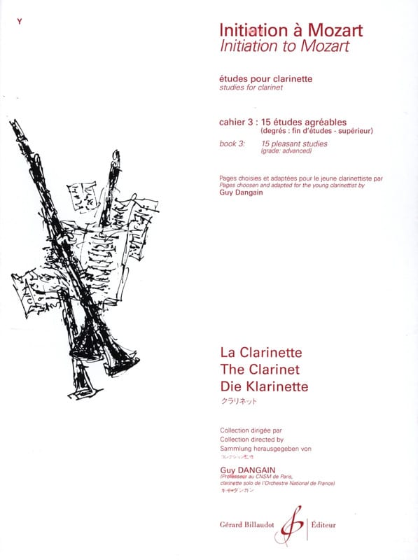 Initiation à Mozart - Cahier 3 - Clarinette
