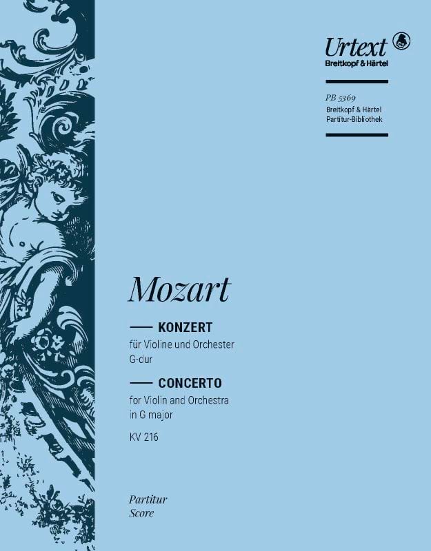 Violinkonzert Nr. 3 G-Dur KV 216 - Partitur - MOZART - Partition