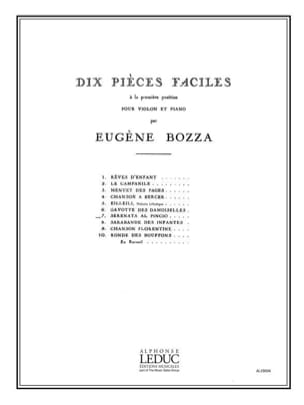 Serenata al Pincio Eugène Bozza Partition Violon