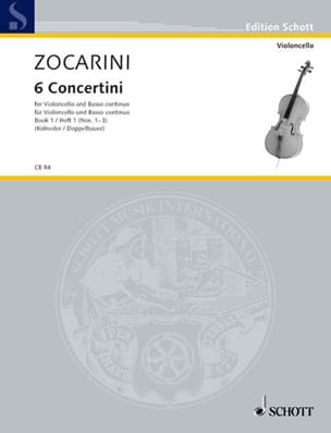 6 Concertini, Heft 1 n° 1-3 Matteo Zocarini Partition Violoncelle