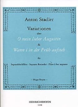 Variationen - Sopranblockflöte Anton Stadler Partition Flûte à bec