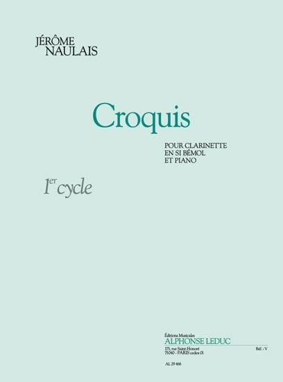 Croquis - Jérôme Naulais - Partition - Clarinette