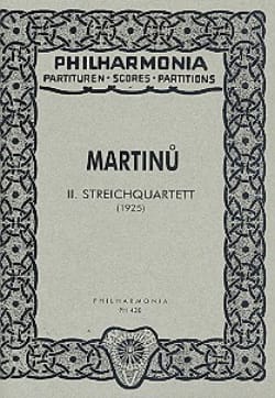 Streichquartett Nr. 2 - Partitur MARTINU Partition Petit format