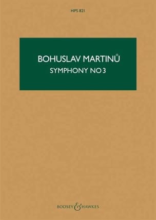 Symphonie n° 3 - Score MARTINU Partition Grand format