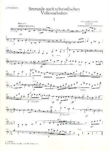 Serenade nach schwedischen Volksmelodien BRUCH Partition