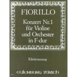 Concerto Violon n° 1 fa majeur Frederigo Fiorillo Partition Violon