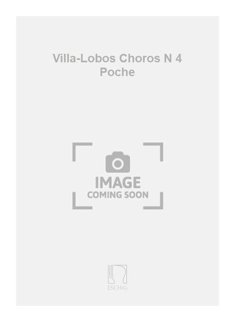 Choros n° 4 - Conducteur VILLA-LOBOS Partition Petit format