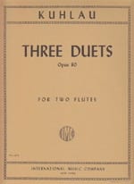 3 Duos - 2 Flutes Friedrich Kuhlau Partition Flûte traversière
