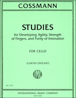 Studies - Violoncelle Bernhard Cossmann Partition Violoncelle