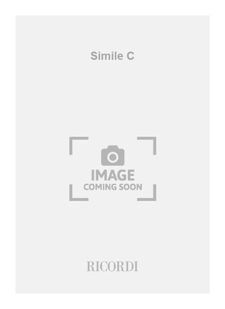 Simile C - 9 Strumenti Paolo Castaldi Partition Grand format