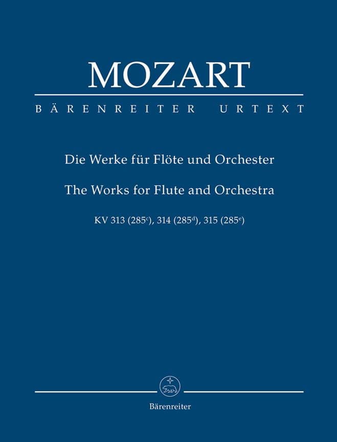 The Works for Flute and Orchestra MOZART Partition Petit format