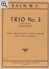 Trio n° 3 in A minor - 2 Flutes piano - Wilhelm Friedemann Bach