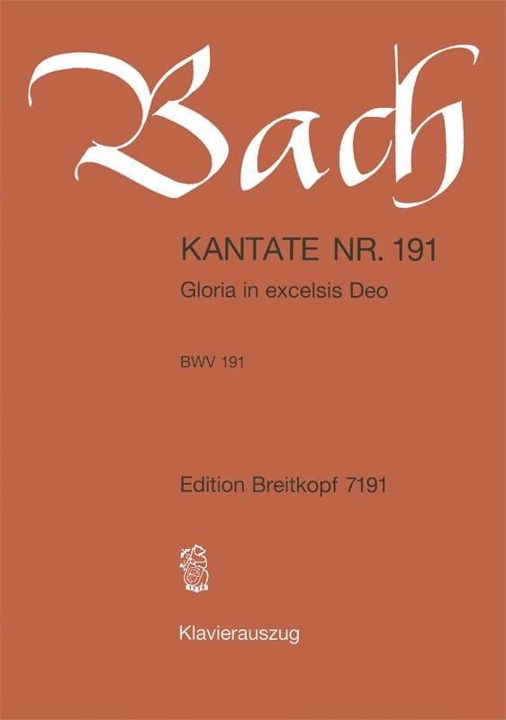 Kantate 191 Gloria in Excelsis - BACH - Partition
