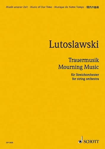 Trauermusik - Partitur LUTOSLAWSKI Partition Grand format