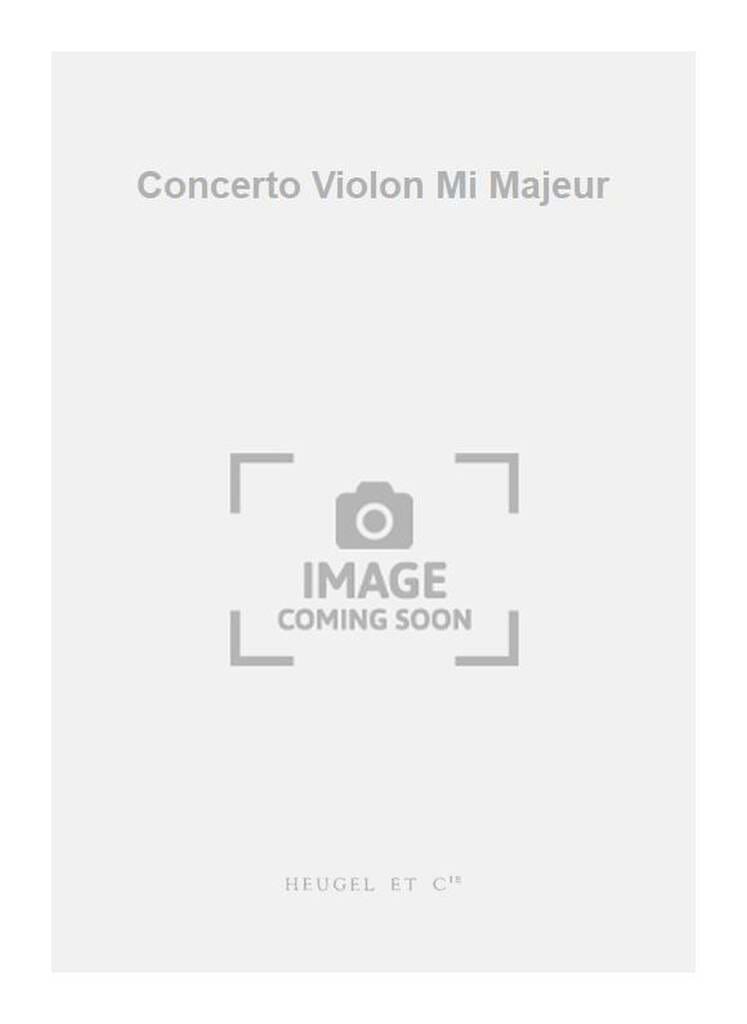Concerto Violon mi majeur, BWV 1042 - Conducteur - BACH - Partition