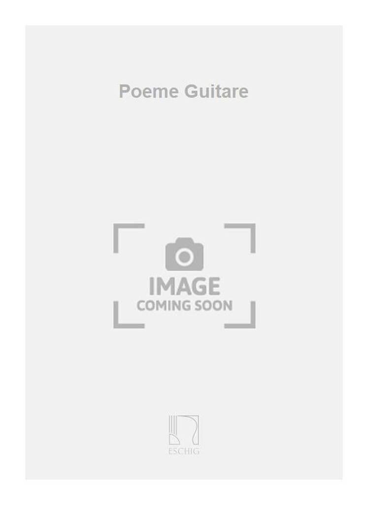 Poème Franz Constant Partition Guitare