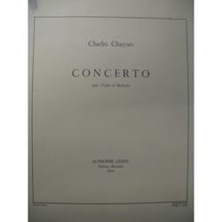Concerto Violon Charles Chaynes Partition Violon