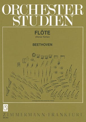 Orchesterstudien Flöte/Flute BEETHOVEN Partition Flûte traversière