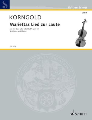 Parcourir les pages de Mariettas Lied zur Laute op. 12 - Erich Wolfgang Korngold - Partition