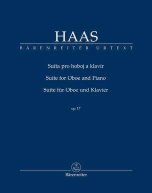 Pavel Haas - Suite for Oboe and Piano op. 17 - Partition - di-arezzo.co.uk