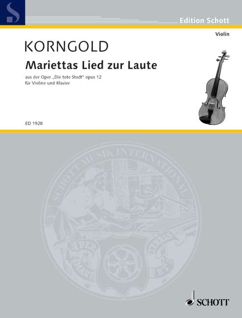 Mariettas Lied zur Laute op. 12 - Erich Wolfgang Korngold - Partition