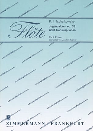 Jugendalbum Op. 39 - 4 Flûtes TCHAIKOVSKY Partition Flûte traversière