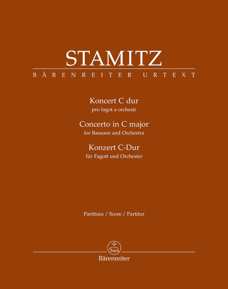 Concerto pour basson en Do majeur STAMITZ Partition Grand format