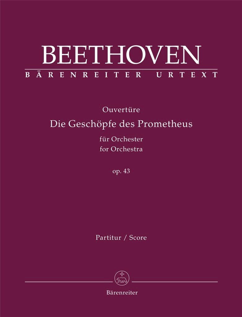 Die Geschöpfe des Prometheus - Ouverture - BEETHOVEN - Partition